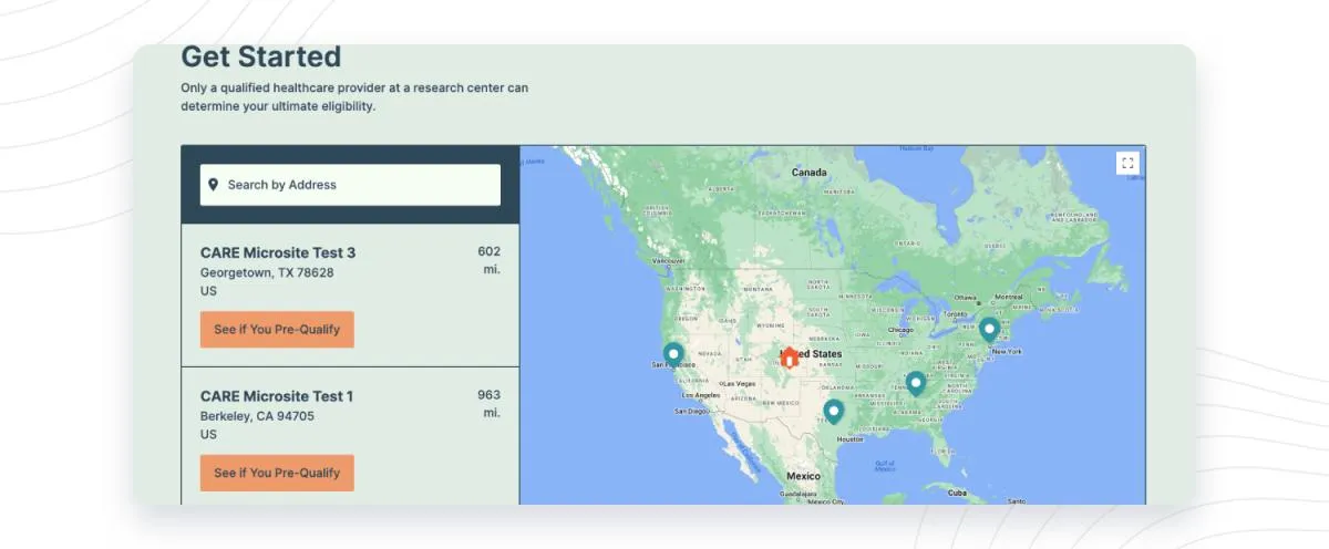 Global Interactive Site Finder
